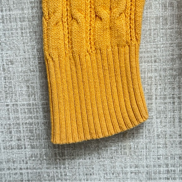 St. John’s Bay Women’s V-Neck Long Sleeve Pullover Sweater | Goldrod | Small - Picture 3 of 6